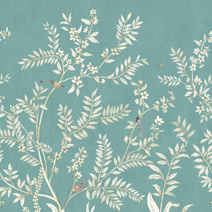 DB30404M - Daisy Bennett Tree Leaf Blue Galerie Wallpaper Mural DB30404M - Daisy Bennett Tree Leaf Blue Galerie Wallpaper Mural