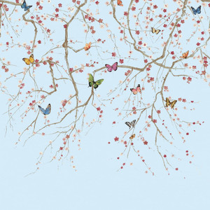 DB31300M - Daisy Bennett Floral Blue Galerie Wallpaper Mural DB31300M - Daisy Bennett Floral Blue Galerie Wallpaper Mural
