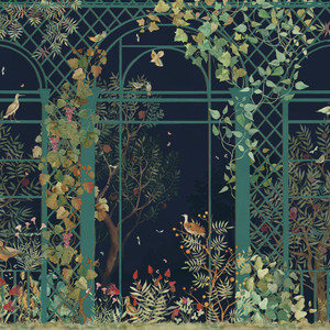 DW2032 - Designer Walls Tree Leaf Blue Galerie Wallpaper Mural DW2032 - Designer Walls Tree Leaf Blue Galerie Wallpaper Mural