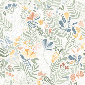 22005 - Fagring Floral Green Galerie Wallpaper 22005 - Fagring Floral Green Galerie Wallpaper