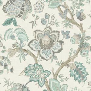 FC60408 - French Country Floral Traditional Blue Galerie Wallpaper FC60408 - French Country Floral Traditional Blue Galerie Wallpaper