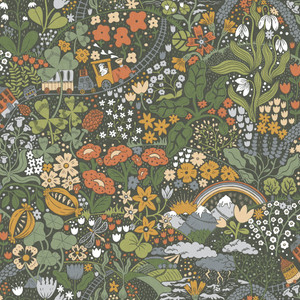 63003 - Resan Kids Green Galerie Wallpaper 63003 - Resan Kids Green Galerie Wallpaper