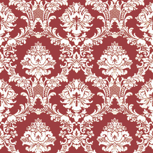 SD36121 - Stripes & Damasks 2 Damask Red and White Galerie Wallpaper SD36121 - Stripes & Damasks 2 Damask Red and White Galerie Wallpaper