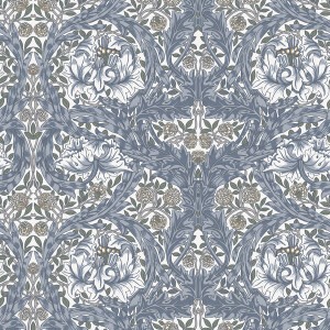 82024 - Hidden Treasures African Marigold Blue Galerie Wallpaper 82024 - Hidden Treasures African Marigold Blue Galerie Wallpaper