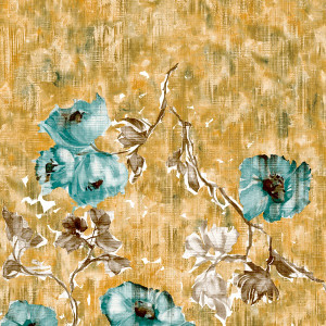 26962 - Julie Feels Home Petunia Twinwall Petrol Honey Galerie Wallpaper 26962 - Julie Feels Home Petunia Twinwall Petrol Honey Galerie Wallpaper