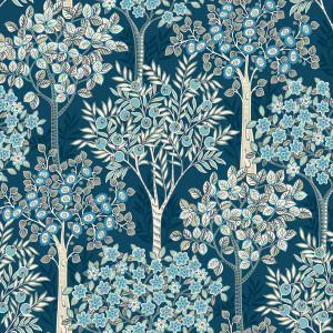 TJ40302 - Mulberry Tree Grove Blue Galerie Wallpaper TJ40302 - Mulberry Tree Grove Blue Galerie Wallpaper