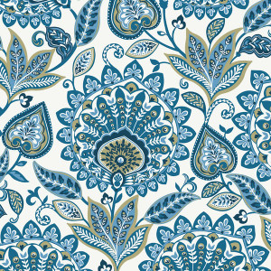 TJ41002 - Mulberry Tree Sheffield Blue Galerie Wallpaper TJ41002 - Mulberry Tree Sheffield Blue Galerie Wallpaper