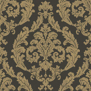 G67613-Palazzo2 Damask Black Galerie Wallpaper G67613-Palazzo2 Damask Black Galerie Wallpaper