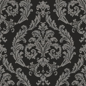 G68676-Palazzo2 Damask Black Galerie Wallpaper G68676-Palazzo2 Damask Black Galerie Wallpaper