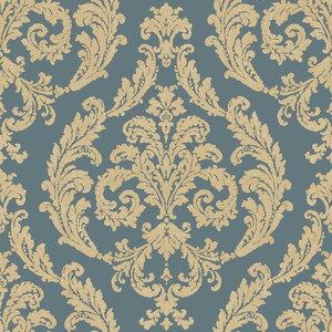 G67610-Palazzo2 Damask Blue Galerie Wallpaper G67610-Palazzo2 Damask Blue Galerie Wallpaper