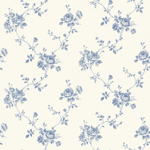 G67630-Palazzo2 Floral Blue Galerie Wallpaper G67630-Palazzo2 Floral Blue Galerie Wallpaper