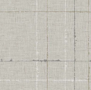 TH90108 - Fibres Threads Gorton Plaid Pebble Today Interiors Wallpaper TH90108 - Fibres Threads Gorton Plaid Pebble Today Interiors Wallpaper