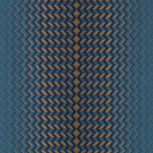 W0150-03 - Fusion Geometric Blue Clarke & Clarke Wallpaper W0150-03 - Fusion Geometric Blue Clarke & Clarke Wallpaper