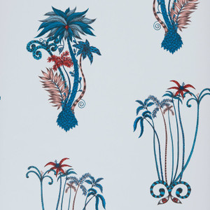 W0101-01 - Animalia Abstract & Graphic Blue Clarke & Clarke Wallpaper W0101-01 - Animalia Abstract & Graphic Blue Clarke & Clarke Wallpaper