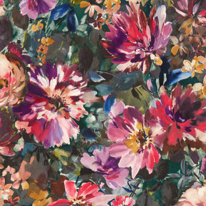 W0145-01 - Exotica 2 Contemporary Floral Green Clarke & Clarke Wallpaper W0145-01 - Exotica 2 Contemporary Floral Green Clarke & Clarke Wallpaper