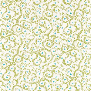 Clarke & Clarke W0233-01 - Indira Leaves & Trees Green Clarke & Clarke Wallpaper roll - luxury design for UK feature walls