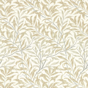 Clarke & Clarke W0172-03 - William Morris Designs Botanical Neutral Clarke & Clarke Wallpaper roll - luxury design for UK feature walls