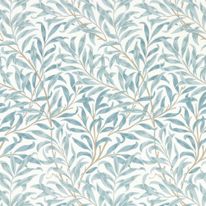 W0172-04 - William Morris Designs Botanical Blue Clarke & Clarke Wallpaper W0172-04 - William Morris Designs Botanical Blue Clarke & Clarke Wallpaper