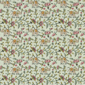W0236-04 - Indira Animals Green Clarke & Clarke Wallpaper W0236-04 - Indira Animals Green Clarke & Clarke Wallpaper