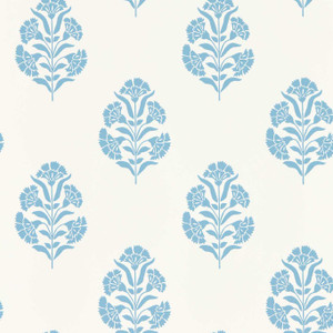 W0199-02 - Secret Garden Contemporary Floral Blue Clarke & Clarke Wallpaper W0199-02 - Secret Garden Contemporary Floral Blue Clarke & Clarke Wallpaper