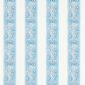 Clarke & Clarke W0237-02 - Indira Stripes Blue Clarke & Clarke Wallpaper roll - luxury design for UK feature walls
