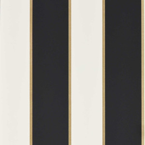 Clarke & Clarke W0221-04 - Metropolitan Stripes Black Clarke & Clarke Wallpaper roll - luxury design for UK feature walls