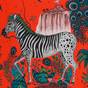 W0117-05 - Wilderie Abstract & Graphic Red Clarke & Clarke Wallpaper W0117-05 - Wilderie Abstract & Graphic Red Clarke & Clarke Wallpaper