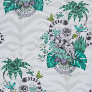 W0103-01 - Animalia Abstract & Graphic Green Clarke & Clarke Wallpaper W0103-01 - Animalia Abstract & Graphic Green Clarke & Clarke Wallpaper