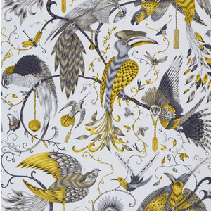 Clarke & Clarke W0099-02 - Animalia Abstract & Graphic Gold Clarke & Clarke Wallpaper roll - luxury design for UK feature walls