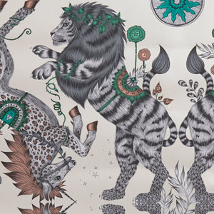 Clarke & Clarke W0113-02 - Wilderie Abstract & Graphic Grey Clarke & Clarke Wallpaper roll - luxury design for UK feature walls