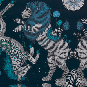 W0113-05 - Wilderie Abstract & Graphic Blue Clarke & Clarke Wallpaper W0113-05 - Wilderie Abstract & Graphic Blue Clarke & Clarke Wallpaper
