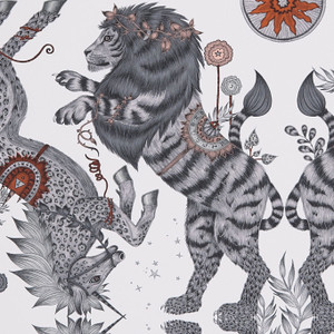 Clarke & Clarke W0113-06 - Wilderie Abstract & Graphic Neutral Clarke & Clarke Wallpaper roll - luxury design for UK feature walls