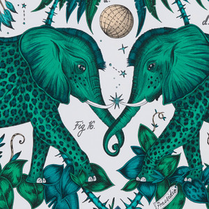 W0121-03 - Wilderie Abstract & Graphic Green Clarke & Clarke Wallpaper W0121-03 - Wilderie Abstract & Graphic Green Clarke & Clarke Wallpaper
