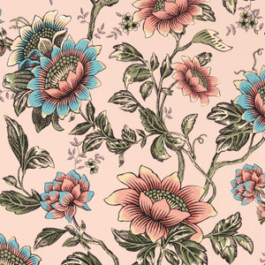 W0134-01 - Botanical Wonders Contemporary Floral Blue Clarke & Clarke Wallpaper W0134-01 - Botanical Wonders Contemporary Floral Blue Clarke & Clarke Wallpaper