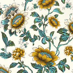 W0134-02 - Botanical Wonders Contemporary Floral Blue Clarke & Clarke Wallpaper W0134-02 - Botanical Wonders Contemporary Floral Blue Clarke & Clarke Wallpaper