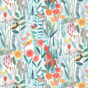 HLTF112633 - Book of Little Treasures Animals Green Harlequin Wallpaper HLTF112633 - Book of Little Treasures Animals Green Harlequin Wallpaper