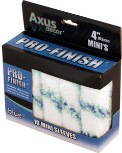 Axus Decor Pro-Finish Mini Roller Sleeve - Blue (Pack of 10) AXU/RB410 Axus Decor Pro-Finish Mini Roller Sleeve - Blue (Pack of 10) AXU/RB410