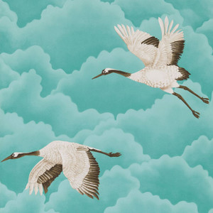 HGAT111234 - Zapara Edit Birds Blue Harlequin Wallpaper HGAT111234 - Zapara Edit Birds Blue Harlequin Wallpaper