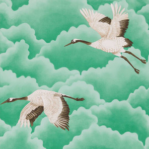 HGAT111233 - Idyllic Birds Green Harlequin Wallpaper HGAT111233 - Idyllic Birds Green Harlequin Wallpaper