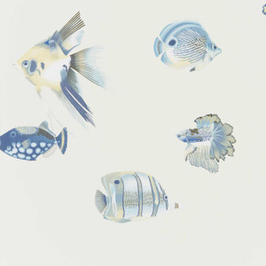 HANZ111649 - Idyllic Animals Blue Harlequin Wallpaper HANZ111649 - Idyllic Animals Blue Harlequin Wallpaper
