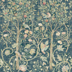 DMSW216706 - Melsetter Birds Blue Morris & Co. Wallpaper Mural DMSW216706 - Melsetter Birds Blue Morris & Co. Wallpaper Mural