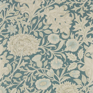 DMSW216682 - Melsetter Beaded & Glitter Blue Morris & Co. Wallpaper DMSW216682 - Melsetter Beaded & Glitter Blue Morris & Co. Wallpaper