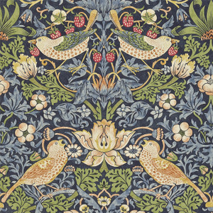 DARW212564 - Morris 160th Anniversary Damasks Blue Morris & Co. Wallpaper DARW212564 - Morris 160th Anniversary Damasks Blue Morris & Co. Wallpaper