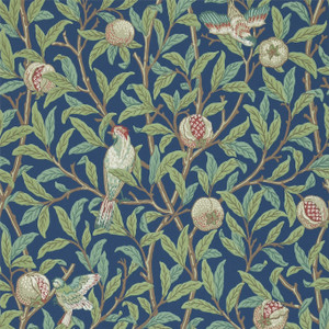 DMCR216454 - Morris 160th Anniversary Classic Floral Blue Morris & Co. Wallpaper DMCR216454 - Morris 160th Anniversary Classic Floral Blue Morris & Co. Wallpaper