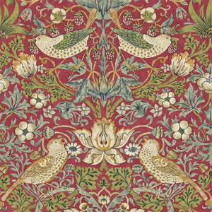DMCR216475 - Morris 160th Anniversary Damasks Red Morris & Co. Wallpaper DMCR216475 - Morris 160th Anniversary Damasks Red Morris & Co. Wallpaper