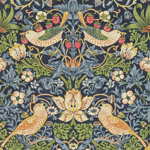 DCMW216804 - Morris 160th Anniversary Damasks Blue Morris & Co. Wallpaper DCMW216804 - Morris 160th Anniversary Damasks Blue Morris & Co. Wallpaper