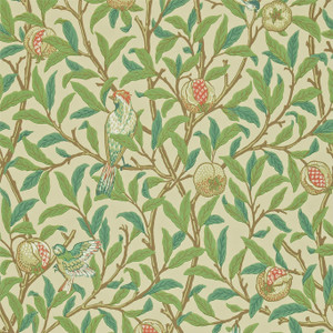 DCMW216841 - Morris 160th Anniversary Birds Green Morris & Co. Wallpaper DCMW216841 - Morris 160th Anniversary Birds Green Morris & Co. Wallpaper