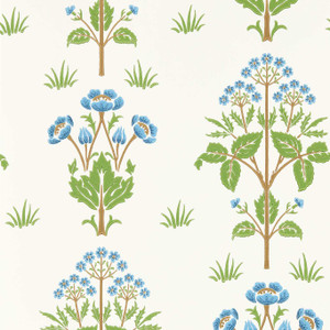 MFRW217368 - Morris and Friends Contemporary Floral Blue Morris & Co. Wallpaper MFRW217368 - Morris and Friends Contemporary Floral Blue Morris & Co. Wallpaper