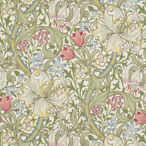 DM6P210398 - The Craftsman Contemporary Floral Green Morris & Co. Wallpaper DM6P210398 - The Craftsman Contemporary Floral Green Morris & Co. Wallpaper