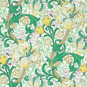 AARC510014 - Bedford Park Contemporary Floral Green Morris & Co. Wallpaper AARC510014 - Bedford Park Contemporary Floral Green Morris & Co. Wallpaper